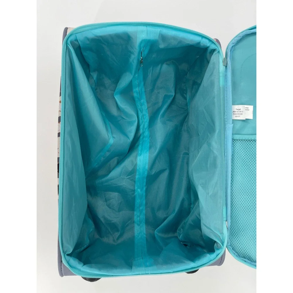 Crckt Kids Rolling Suitcase One Size Gray Donut Print Travel Luggage